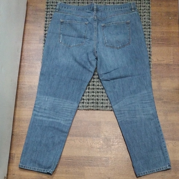 a.n.a Blue Straight Leg Jeans with Distressed Details​​ - Picture 6 of 6